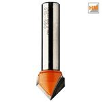 CMT Orange Tools C91512711 - Fréza na V-drážku 90°, na dřevo pr. 12,7 x 12,7 mm HM, stopka 8 mm