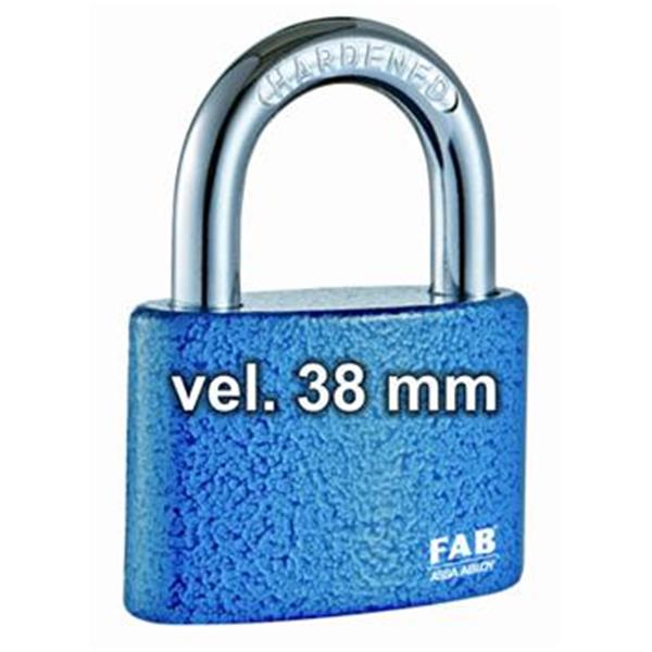 Fab FA91703001.5610 - Zámek visací třmen pr. 6,0mm, typ 1466 30H/38, (3 klíče)