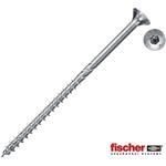 Fischer 670271 - Vrut univerzální do dřeva pr.  4,5 x 45 mm částečný závit, zapuštěná hlava T20, FPF II CTP Power-Fast, bílý zinek