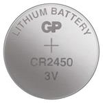 GP CR2450 - Baterie 3 V/600 mAh, průměr 24,5 x 5,0 mm knoflíková