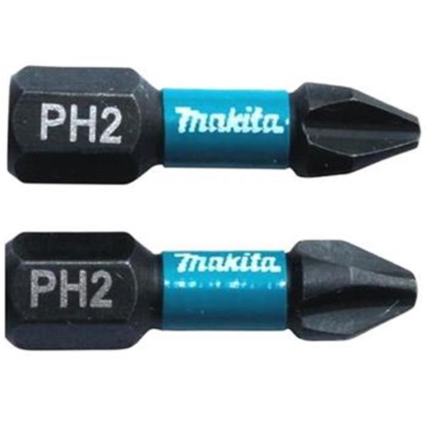 Makita B-63616 - torzní bit 1/4" Impact Black PH2, 25mm 2 ks