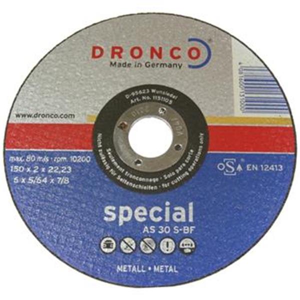 Osborn (Dronco) 1151105 - Kotouč řezný pr. 150x2,0x22,2mm, na kov, zrno AS30 S, special