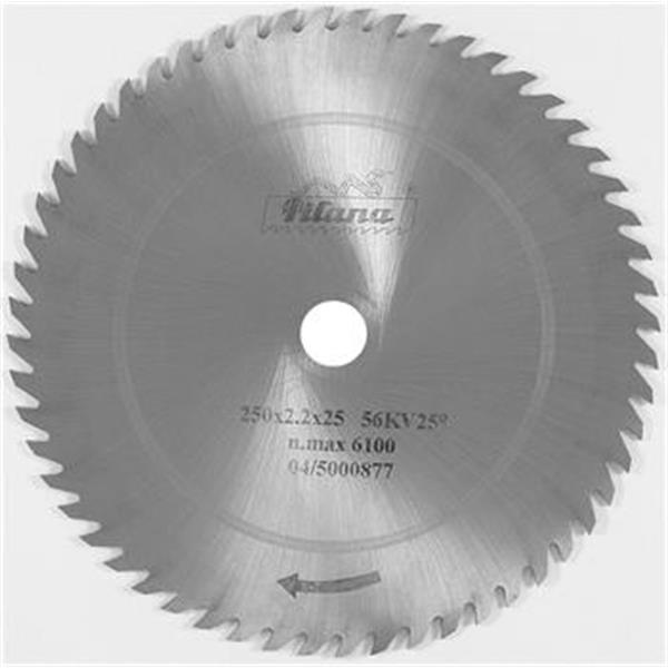 Pilana - Kotouč pilový 250x1,6x25mm, 56 zubů, s vlčím ozubením, Typ 5310 - 56KV25°