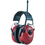 Sluchátka PELTOR HTRXS7A2 se zabudovaným FM stereo, 340g, červená
