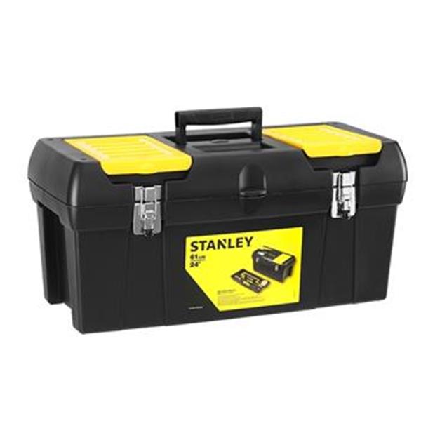 Stanley 1-92-066 - BOX plastový - kufr 48,9x26x24,8 cm, s organizérem, kovové přezky