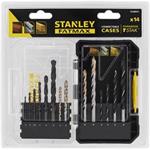 Stanley STA88561-XJ - Sada vrtáků, 14-dílná do dřeva, kovu, cihel