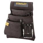 Stanley STST1-80114 - Kožený pracovní pásek, opasek, pouzdro na nářadí, vruty a hřebíky s okem na kladivo