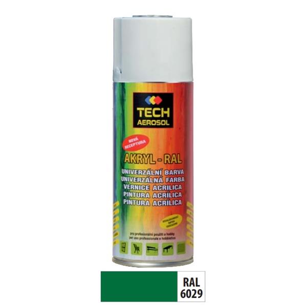 Tech Aerosol 002.0565 - Akrylová barva ve spreji RAL6029, zelená (400ml)