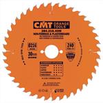 CMT Orange Tools 284.216.40M - Pilový kotouč na neželezné kovy a plasty - D216x2,6 d30 Z40 HW