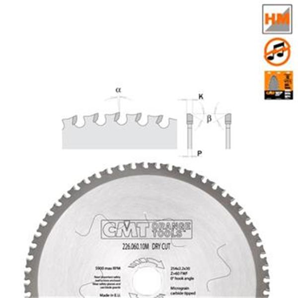 CMT Orange Tools C22604808M - Kotouč pilový pr. 210x2,2x30 mm, 48 zubů na železné mat. a PVC