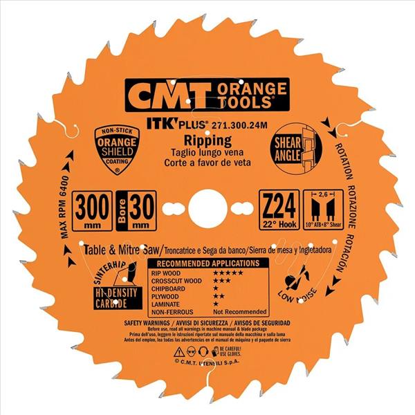 CMT Orange Tools C27118424M - ITK Ultra tenký kotouč univerzální pr. 184 x 1,7 mm otvor pr. 30 mm Z24 HW