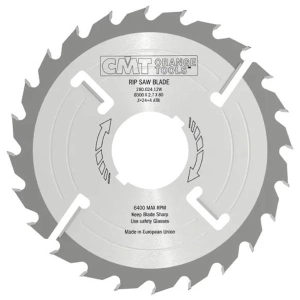 CMT Orange Tools C28002107S - Industrial Rozmítací kotouč s vyklizovacím zubem, tenký pr. 180 x 2,5 mm otvor pr. 40 mm Z21+3 MEC H