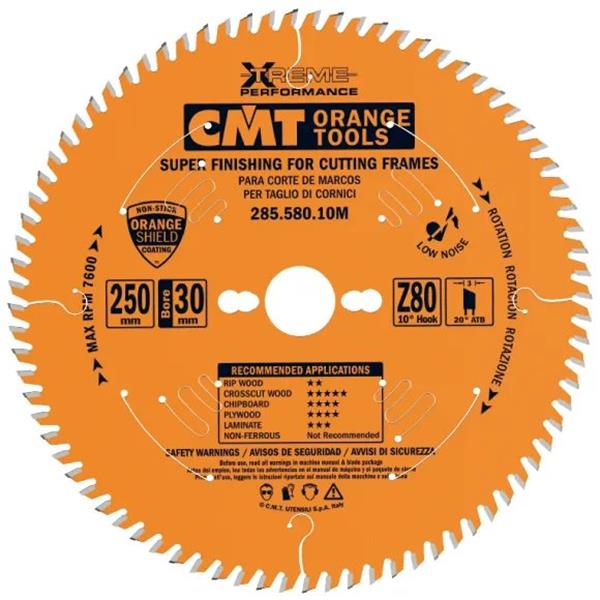 CMT Orange Tools C28559612M - X Treme Pilový kotouč na profilové lišty pr. 300 x 3,0 mm otvor pr. 30 mm Z96 HW