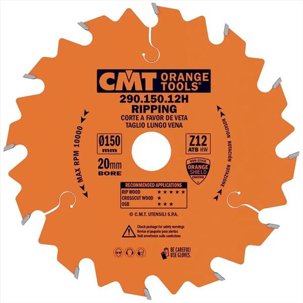 CMT Orange Tools C29016012H - Kotouč pilový na dřevo pr. 160x2,6x20 mm hrubý, 12 zubů