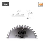 CMT Orange Tools C29016012H - Kotouč pilový na dřevo pr. 160x2,6x20 mm hrubý, 12 zubů
