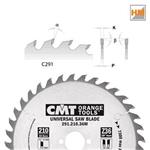 CMT Orange Tools C29116524H - Kotouč pilový na dřevo pr. 165x2,6x20 mm střední, 24 zubů