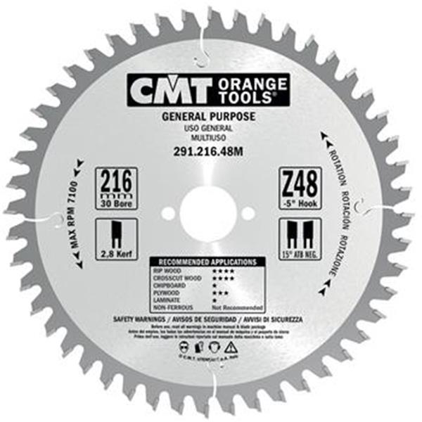 CMT Orange Tools C29118424E - Kotouč pilový na dřevo pr. 184x2,6x16 mm 24 zubů