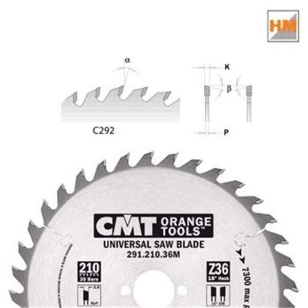CMT Orange Tools C29216056H - Kotouč pilový na dřevo pr. 160x2,2x20 mm jemný, 56 zubů