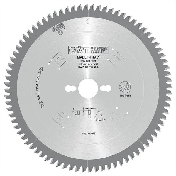 CMT Orange Tools C29708011M - Kotouč pilový na dřevo pr. 260x3,2x30 mm jemný, 80 zubů