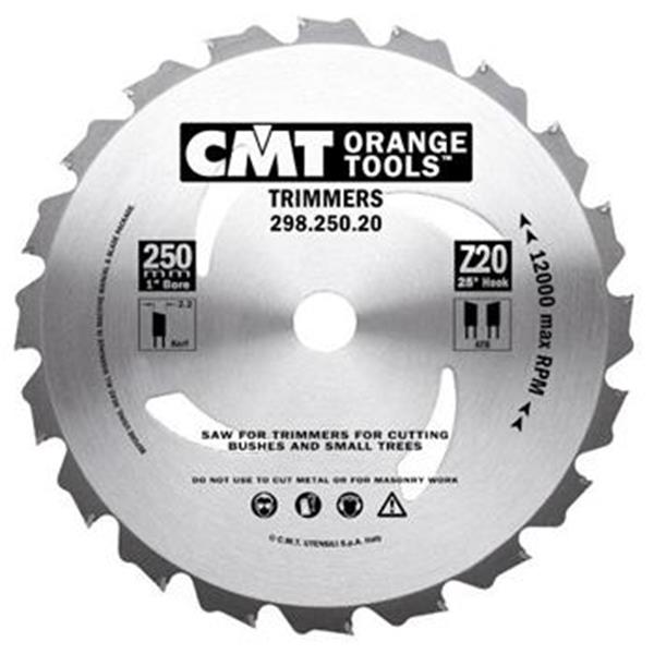 CMT Orange Tools C29825020 - Kotouč pilový na dřevo pro křovinořezy pr. 250x2,2x25,4/20 mm 20 zubů