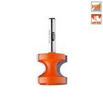 CMT Orange Tools C95400211 - Fréza půlkruhová zaoblovací na dřevo pr. 22,2x19,0mm radius 3,20mm, stopka 8 mm
