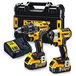 DEWALT DCK268P2T-QW - KOMBO SADA 18 V - vrtačka DCD791 + rázový utahovák 1/4" DCF887 + baterie 2 x Li-ion 5,0 Ah