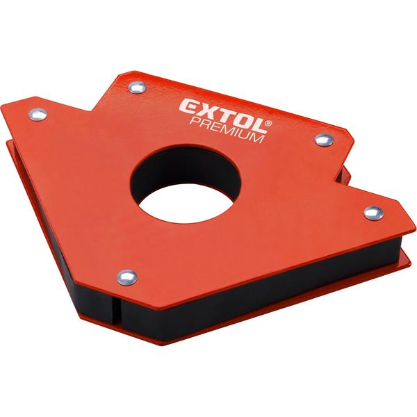 Extol Premium 8815190 - Magnet pomocný trojúhelníkový 90° a 45° a 135°pro sváření úhlů 190 x 122 x 25 mm