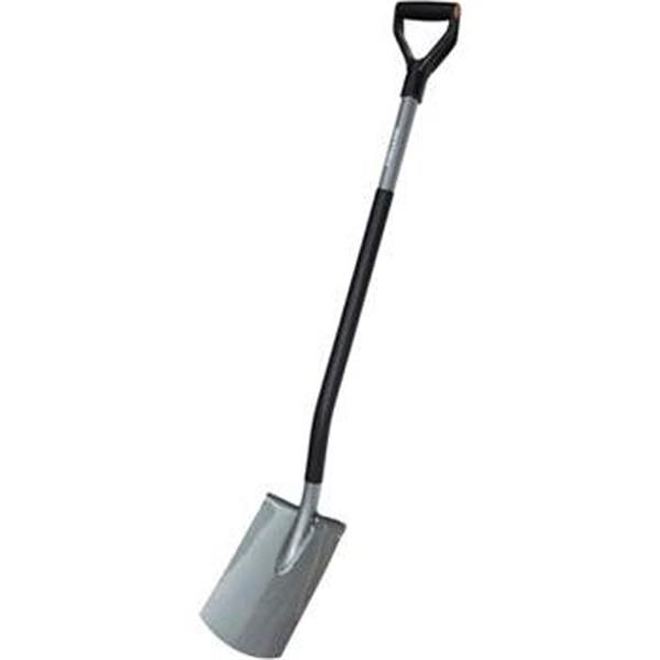 Fiskars 131400 - Rýč zahradní rovný ( plochý ) s T násadou