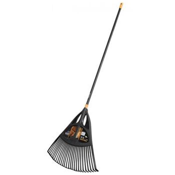 Fiskars 135090 - Hrábě plastové na listí velké Solid XL, šíře 650mm s násadou