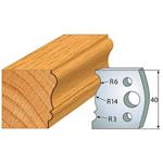 IGM F026-106 - Profilový hoblovací nůž 40x4 mm SP, Profil 106 (pár)