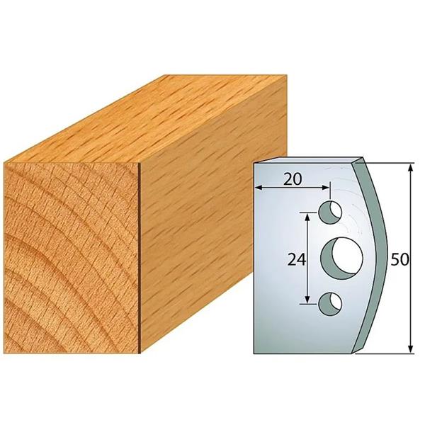 IGM F026-500 - Profilový hoblovací nůž 50x4 mm SP, Profil 500 (pár)