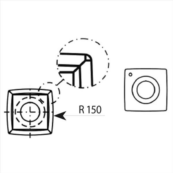 IGM N013-14132 - Žiletka tvrdokovová čtvercová zaoblená Z4 - 14x14x2 R150 d6,5 R2=0,2mm Dřevo+