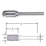 SGS 27478 (SC-42ML3) - Fréza technická SC-42ML3 válcová s rádiusem pr. 3,0x14mm, délka 75 mm, stopka 3mm