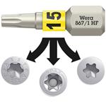 Wera 05066141001 - BIT 1/4" Torx T15x 25mm, serie 867/4 HF BO s bezpečnostním otvorem a přidržovací funkcí