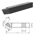 STROJÍRNY POLDI 3816-20x 80-S30 - Nůž soustružnický 20x20x 80mm ubírací přímý 60° pravý, desti