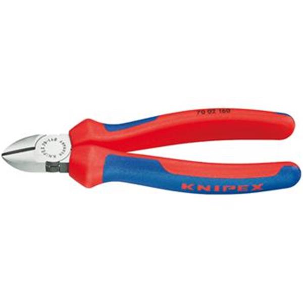 Knipex 70 02 140 - Kleště štípací boční 140mm, leštěné, Bi-plast rukojeti