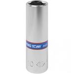 King Tony 223513M - Hlavice nástrčná - ořech  1/4", 13,0 mm, 6-ti hranný, prodloužený, chromovaný leštěný, DIN3124, ISO 2725-1