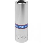 King Tony 223516S - Hlavice nástrčná - ořech  1/4",  velikost 1/2", 6-ti hranný, prodloužený, chromovaný leštěný