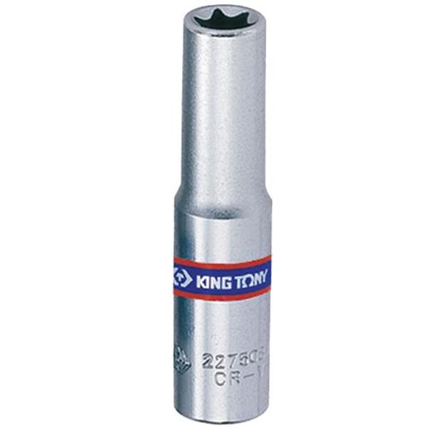 King Tony 227508M - Hlavice nástrčná ořech 1/4", TRX E8, prodloužená