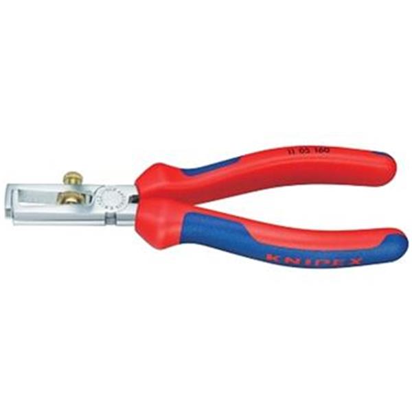 Knipex 11 05 160 - Kleště odizolovací 160mm, chromované, BI-plastové rukojeti