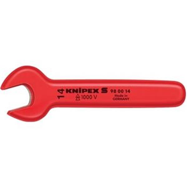 Knipex 98 00 18 - Klíč plochý jednostranný 18mm, chrom-vanad ocel, izolovaný 1000V VDE, máčené