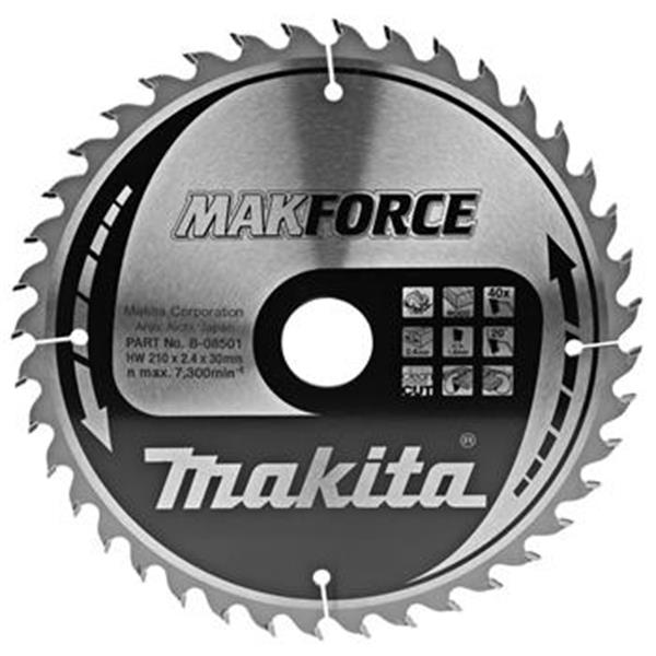 Makita B-08501 - Kotouč pilový pr. 210 x 2,4 x 30mm 40 Z =new B-32356
