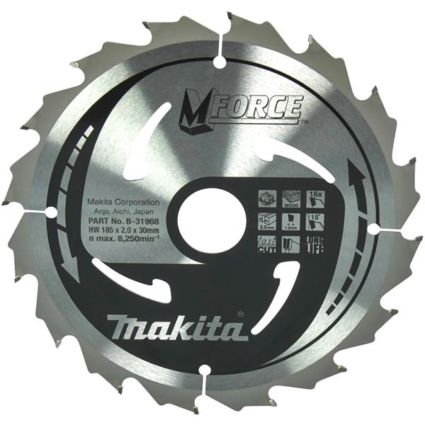 Makita B-31968 - Kotouč pilový pr. 185 x2.0 x 30mm 16T =old B-07945