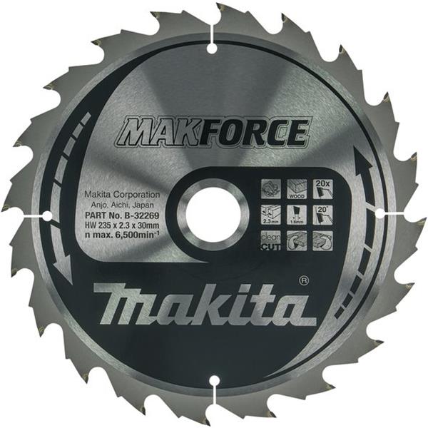 Makita B-32269 - Kotouč pilový pr. 235 x 2.3 x 30mm 20T =old B-08399