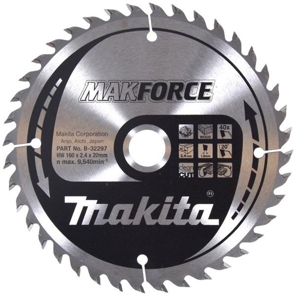 Makita B-32297 - Kotouč pilový pr. 160 x 2.4 x 20mm 40T =old B-08420