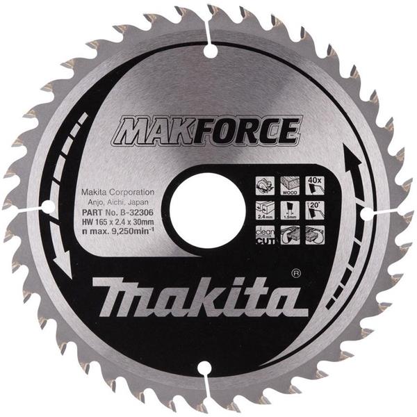 Makita B-32306 - Kotouč pilový pr. 165 x 2.4 x 30mm 40T =old B-08436