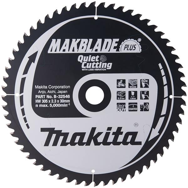 Makita B-32546 - Kotouč pilový pr. 305 x 2,3 x 30 mm 60Z dřevo =old B-08713