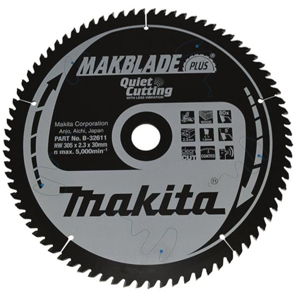 Makita B-32611 - Kotouč pilový na dřevo MAKBLADE plus 305x2.3x30mm 80Z (old B-08785)