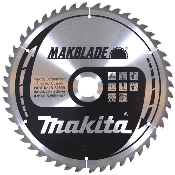 Makita B-32699 - Kotouč pilový pr. dřevo MAKBLADE 255 x 2.1 x 30mm 48Z = old B-08888