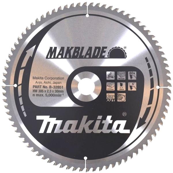 Makita B-32851 - Kotouč pilový pr. 305 x 2,3 x 30 mm 80T =old B-09086